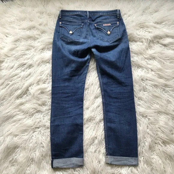 Hudson Bacara Straight Flood Cuff Jeans Blue - Picture 7 of 8